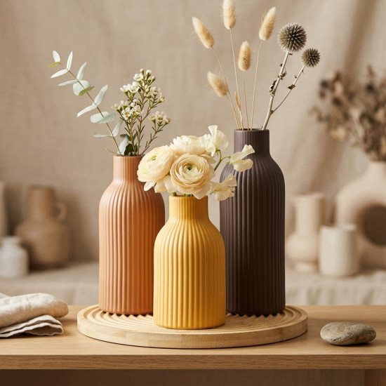 Porcelain Vase Set 3 Pcs